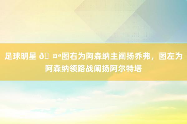 足球明星 🤪图右为阿森纳主阐扬乔弗，图左为阿森纳领路战阐扬阿尔特塔